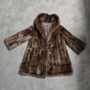 Luxurious Brown Mink  Fur Coat # 27